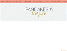 Tablet Screenshot of pancakesandbeetjuice.com